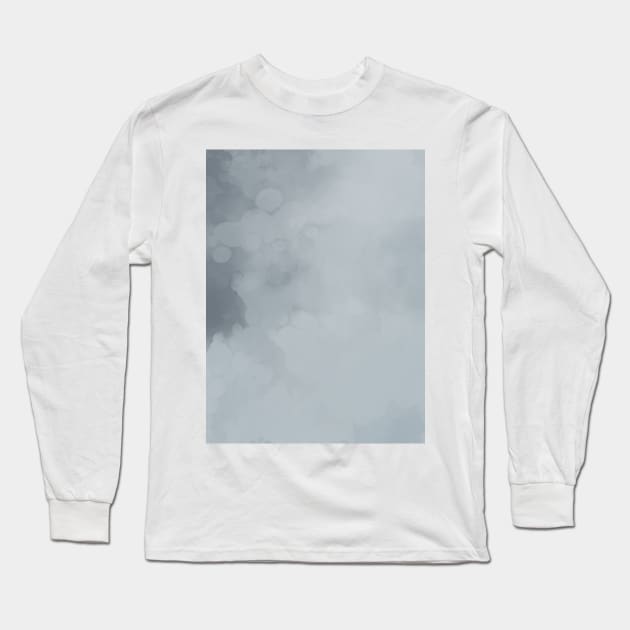 Tie Dye 004: Minimal Blue Cloud Long Sleeve T-Shirt by Kenkenne